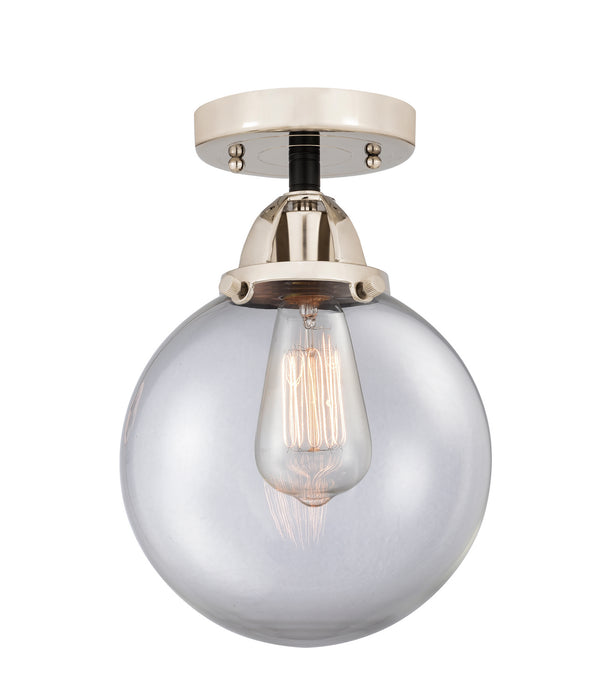 Innovations 288-1C-BPN-G202-8 One Light Semi-Flush Mount, Black Polished Nickel