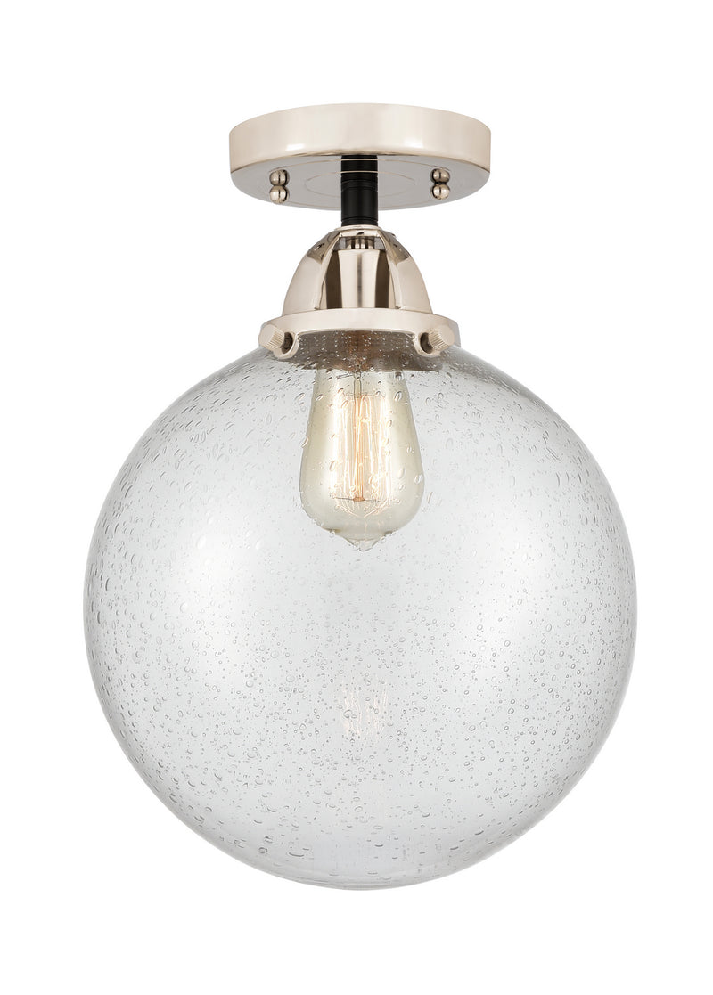 Innovations 288-1C-BPN-G204-10 One Light Semi-Flush Mount, Black Polished Nickel