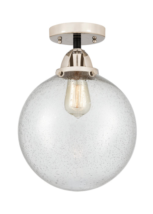 Innovations 288-1C-BPN-G204-10 One Light Semi-Flush Mount, Black Polished Nickel