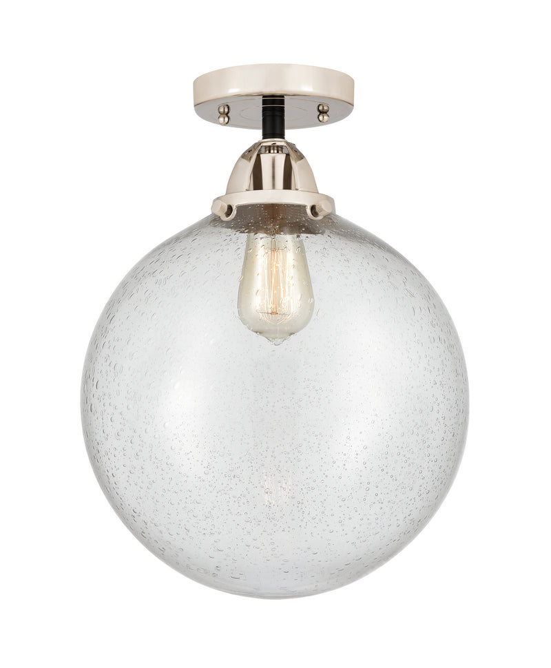 Innovations 288-1C-BPN-G204-12 One Light Semi-Flush Mount, Black Polished Nickel