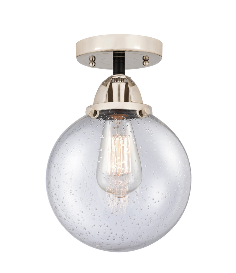 Innovations 288-1C-BPN-G204-8 One Light Semi-Flush Mount, Black Polished Nickel
