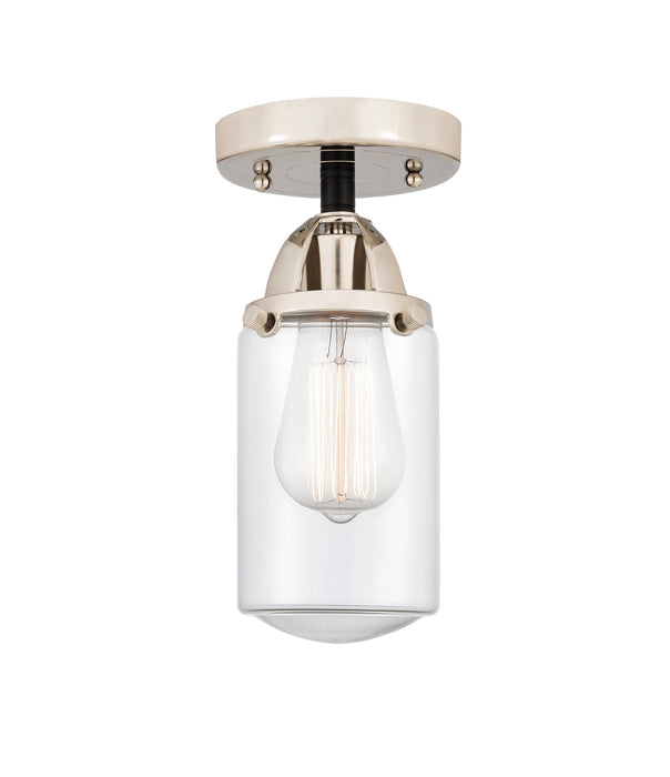 Innovations 288-1C-BPN-G312 One Light Semi-Flush Mount, Black Polished Nickel