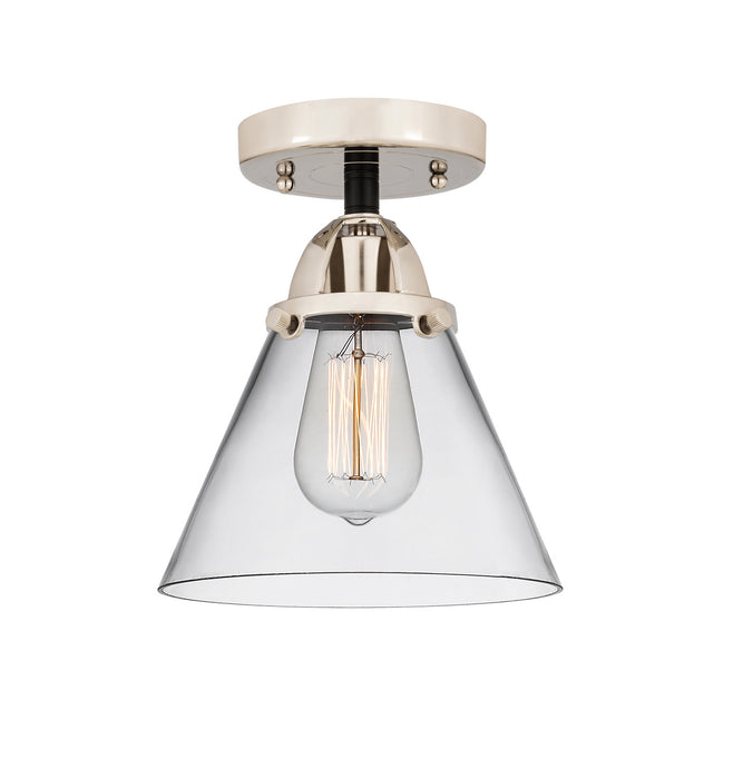 Innovations 288-1C-BPN-G42 One Light Semi-Flush Mount, Black Polished Nickel