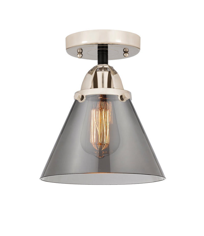 Innovations 288-1C-BPN-G43 One Light Semi-Flush Mount, Black Polished Nickel
