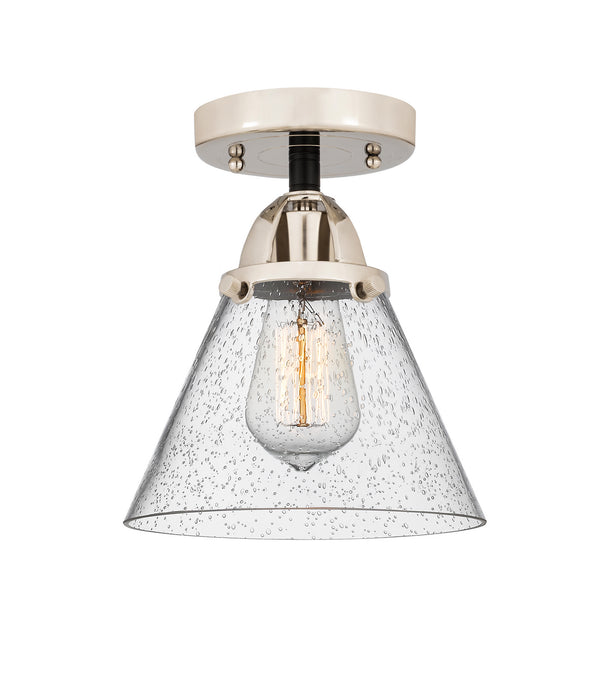 Innovations 288-1C-BPN-G44 One Light Semi-Flush Mount, Black Polished Nickel