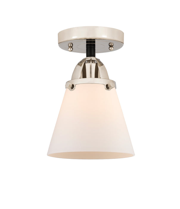 Innovations 288-1C-BPN-G61 One Light Semi-Flush Mount, Black Polished Nickel