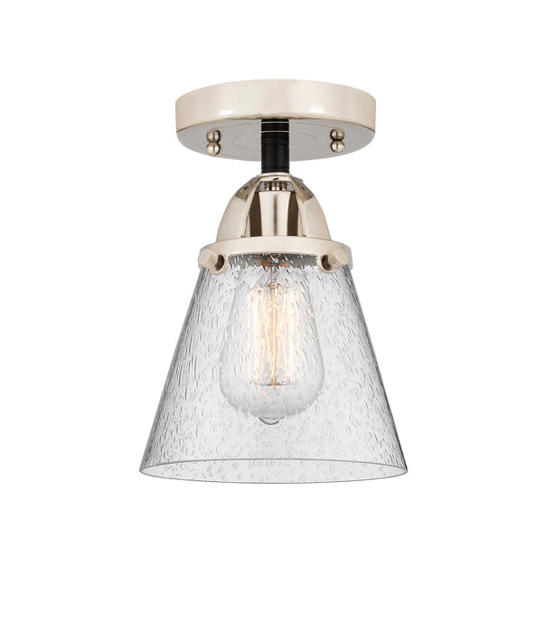 Innovations 288-1C-BPN-G64 One Light Semi-Flush Mount, Black Polished Nickel