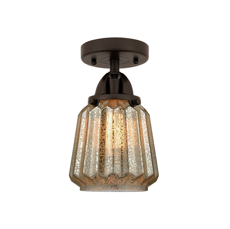 Innovations 288-1C-OB-G146-LED LED Semi-Flush Mount, Oil Rubbed Bronze
