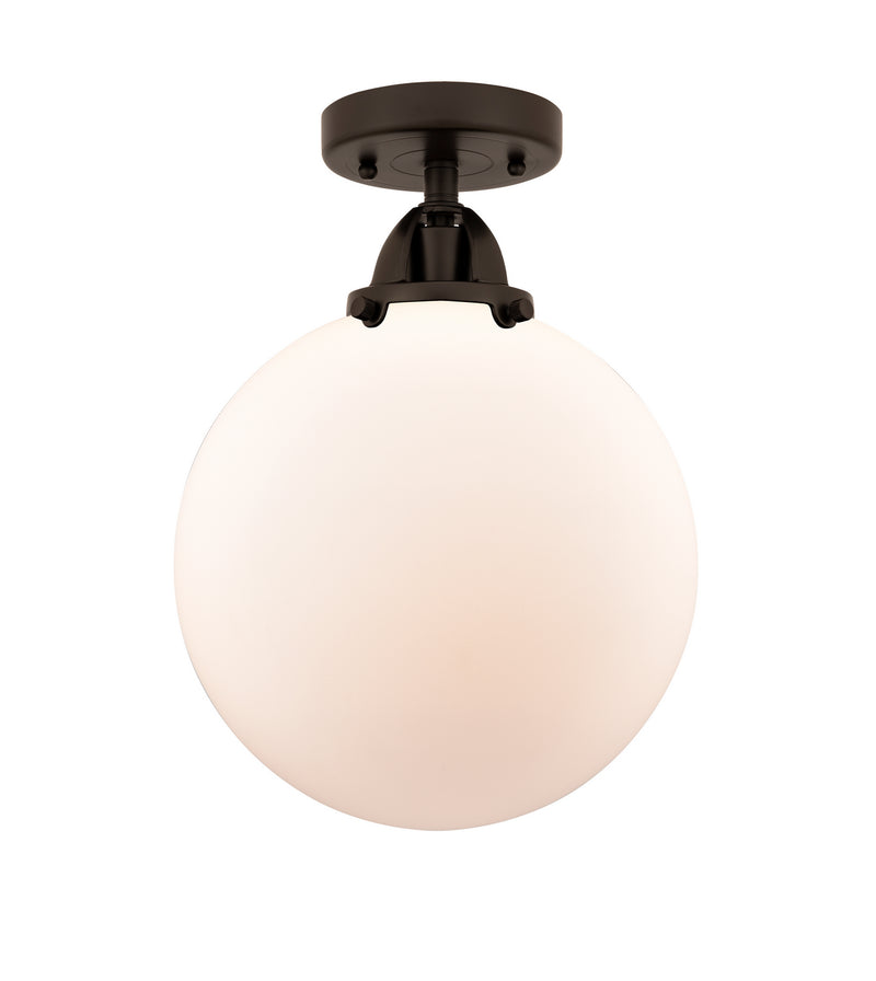 Innovations 288-1C-OB-G201-10 One Light Semi-Flush Mount, Oil Rubbed Bronze