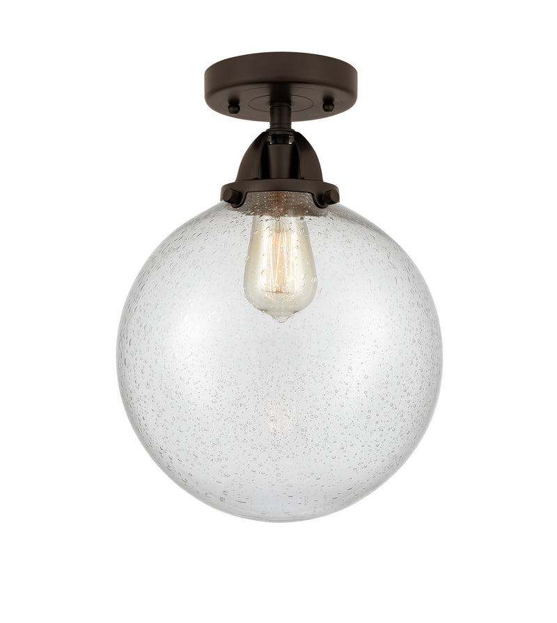 Innovations 288-1C-OB-G204-10 One Light Semi-Flush Mount, Oil Rubbed Bronze