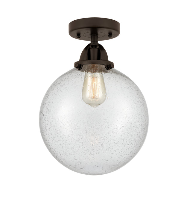 Innovations 288-1C-OB-G204-10 One Light Semi-Flush Mount, Oil Rubbed Bronze