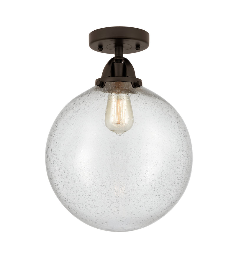 Innovations 288-1C-OB-G204-12 One Light Semi-Flush Mount, Oil Rubbed Bronze