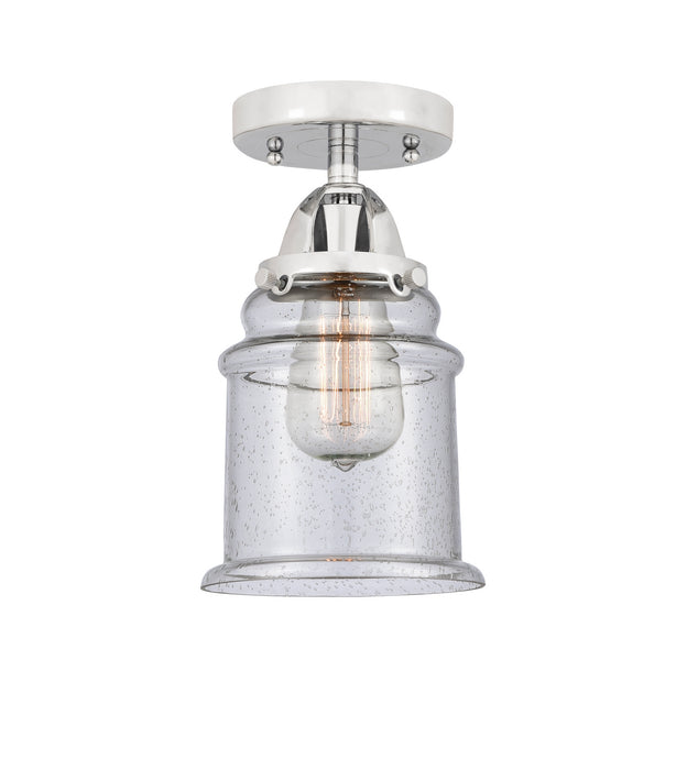Innovations 288-1C-PC-G184 One Light Semi-Flush Mount, Polished Chrome