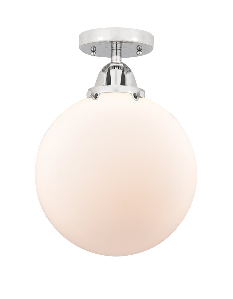 Innovations 288-1C-PC-G201-10 One Light Semi-Flush Mount, Polished Chrome