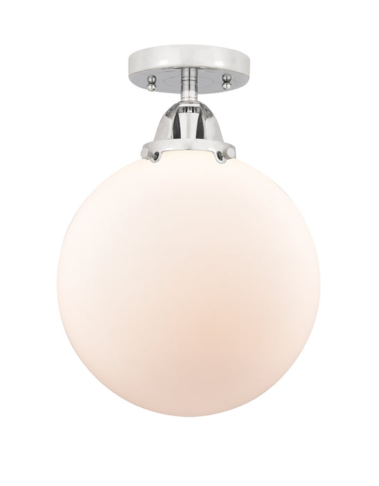 Innovations 288-1C-PC-G201-10 One Light Semi-Flush Mount, Polished Chrome