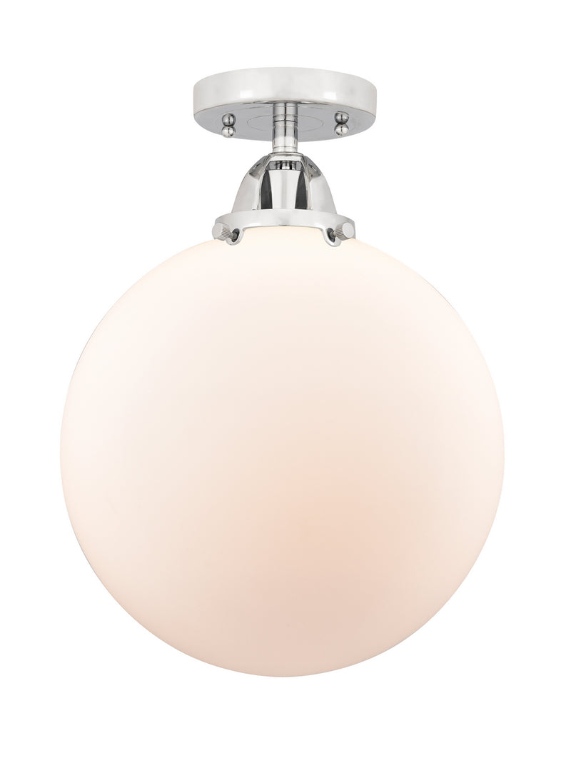 Innovations 288-1C-PC-G201-12 One Light Semi-Flush Mount, Polished Chrome
