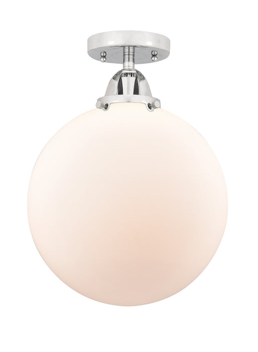 Innovations 288-1C-PC-G201-12 One Light Semi-Flush Mount, Polished Chrome