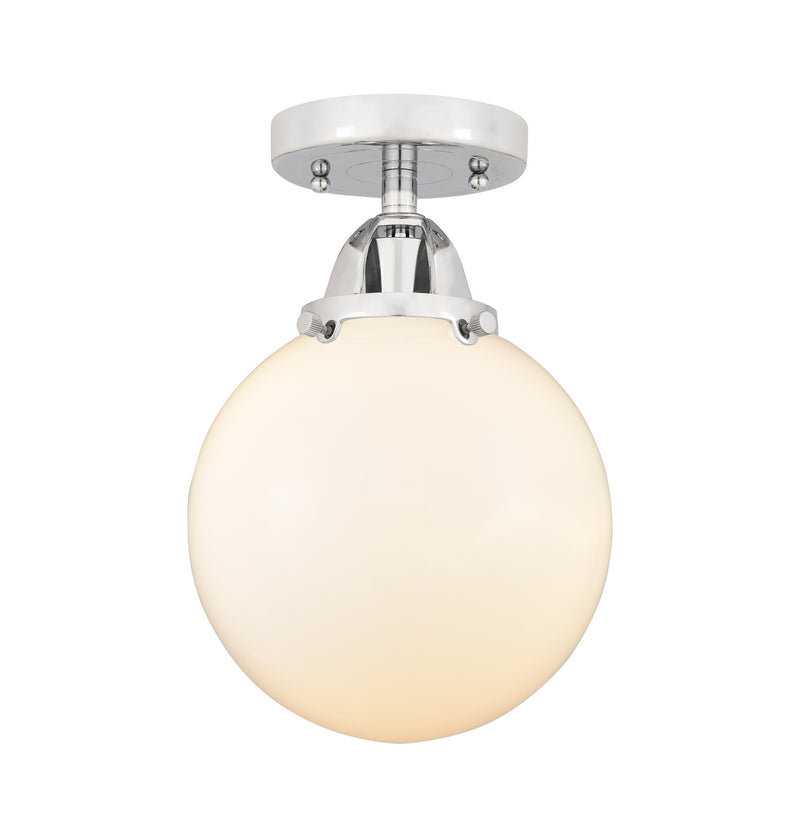 Innovations 288-1C-PC-G201-8 One Light Semi-Flush Mount, Polished Chrome