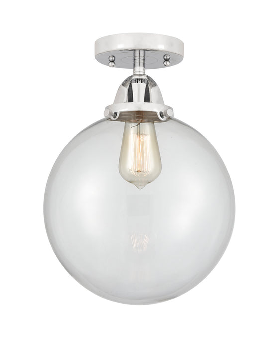 Innovations 288-1C-PC-G202-10 One Light Semi-Flush Mount, Polished Chrome