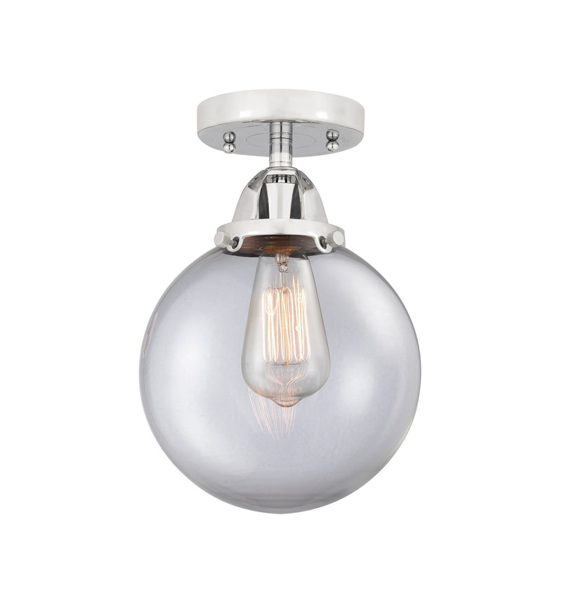 Innovations 288-1C-PC-G202-8 One Light Semi-Flush Mount, Polished Chrome
