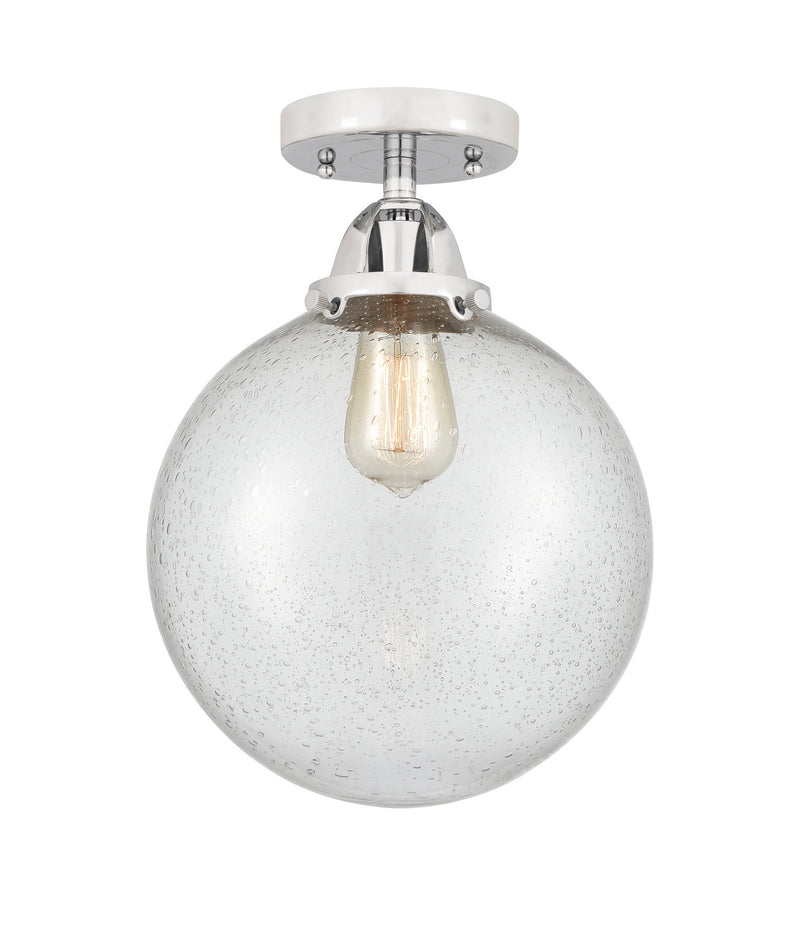 Innovations 288-1C-PC-G204-10 One Light Semi-Flush Mount, Polished Chrome