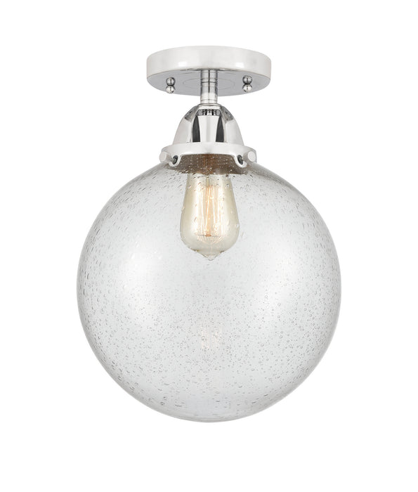 Innovations 288-1C-PC-G204-10 One Light Semi-Flush Mount, Polished Chrome