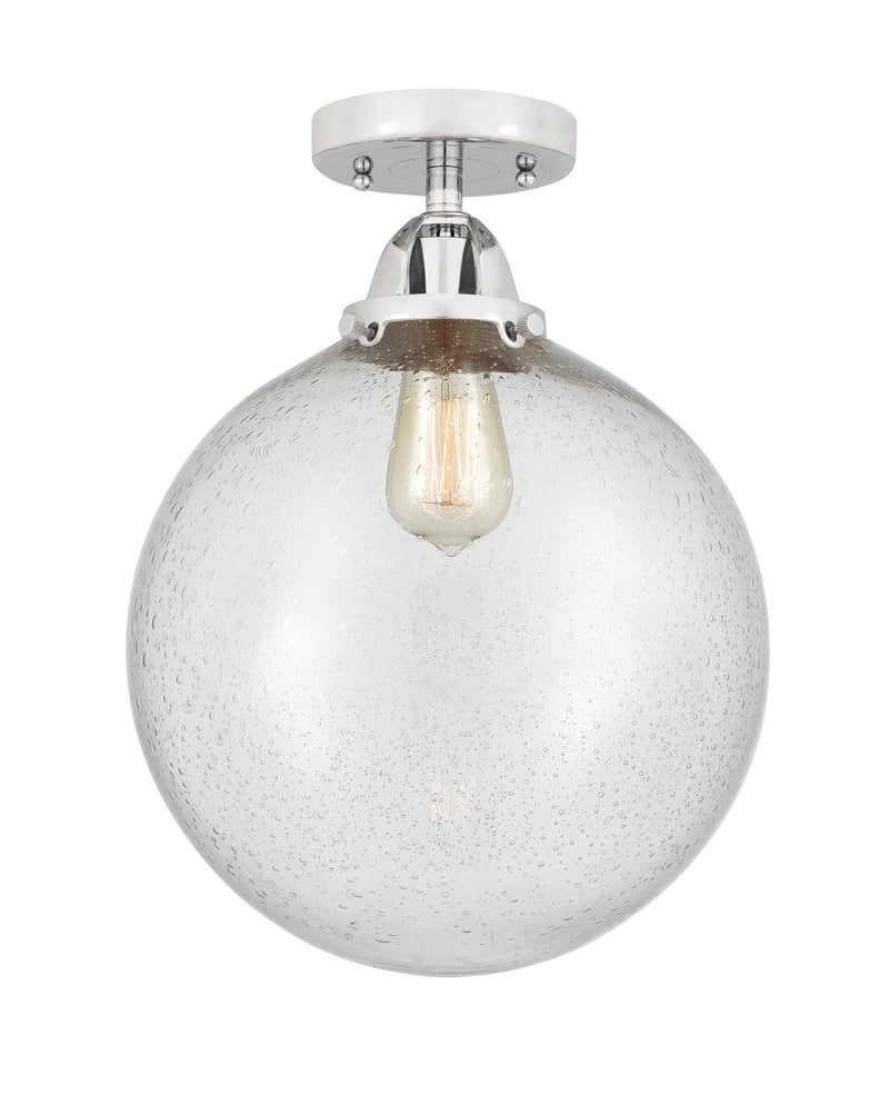 Innovations 288-1C-PC-G204-12 One Light Semi-Flush Mount, Polished Chrome
