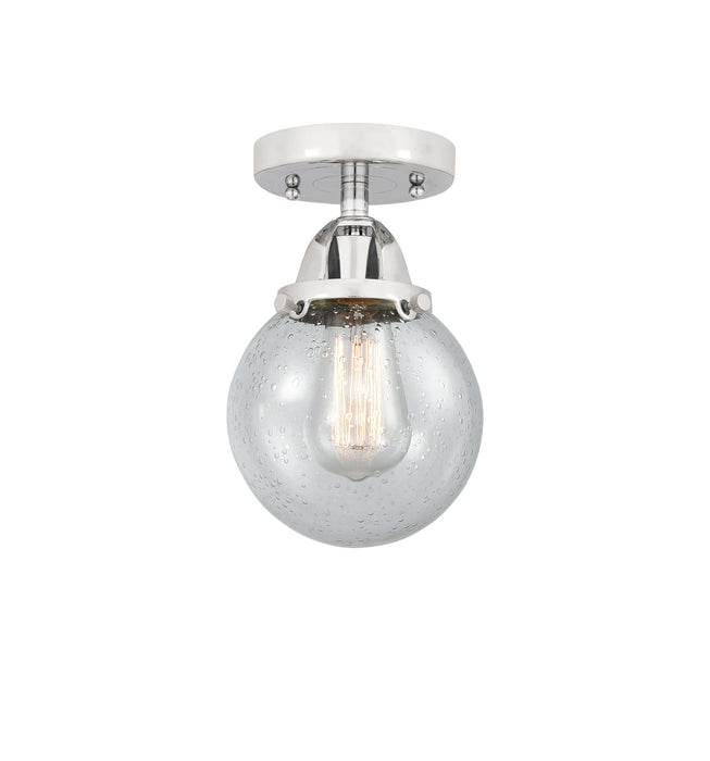 Innovations 288-1C-PC-G204-6 One Light Semi-Flush Mount, Polished Chrome