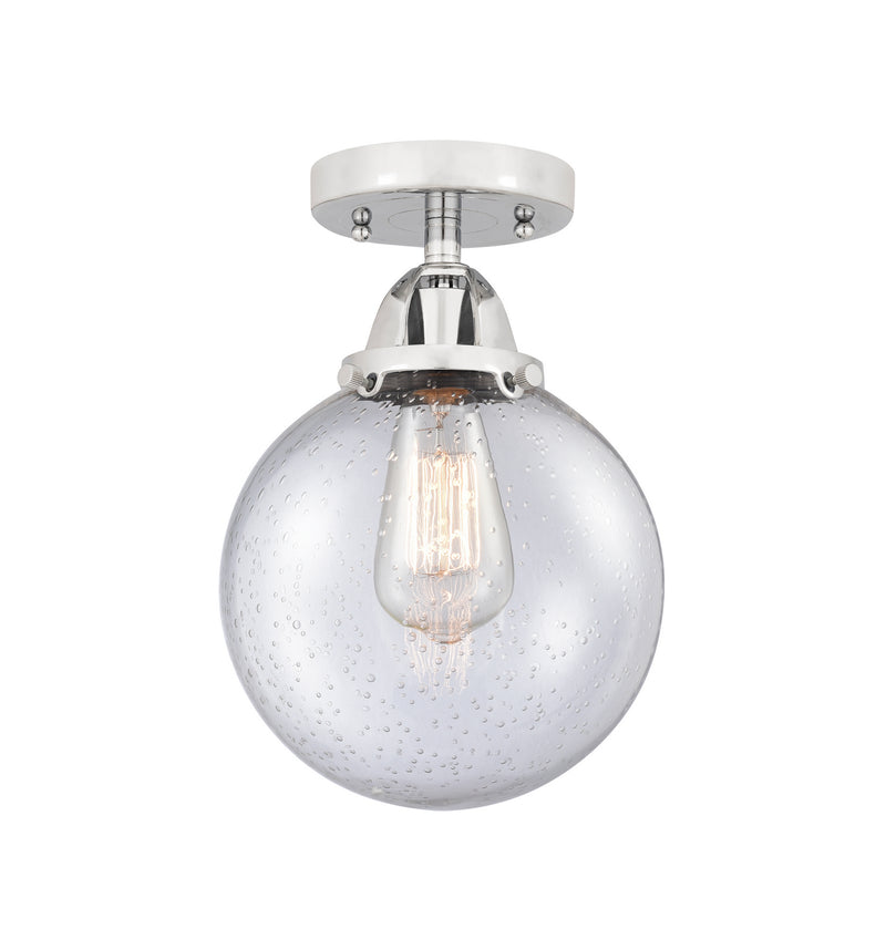 Innovations 288-1C-PC-G204-8 One Light Semi-Flush Mount, Polished Chrome