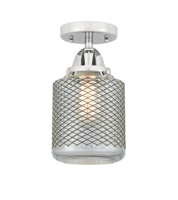 Innovations 288-1C-PC-G262 One Light Semi-Flush Mount, Polished Chrome