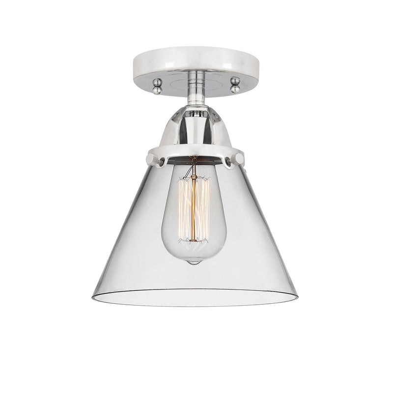 Innovations 288-1C-PC-G42 One Light Semi-Flush Mount, Polished Chrome