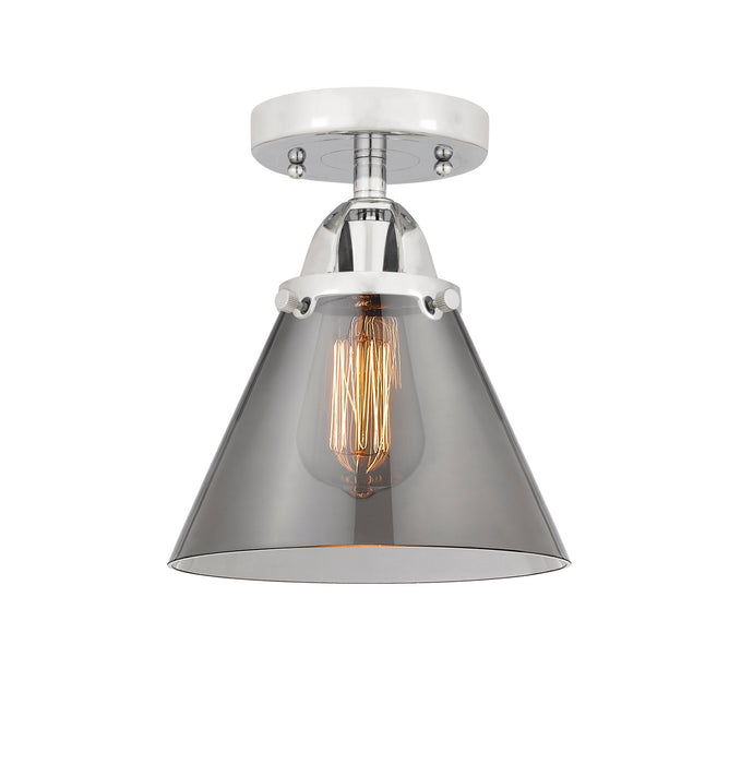 Innovations 288-1C-PC-G43 One Light Semi-Flush Mount, Polished Chrome