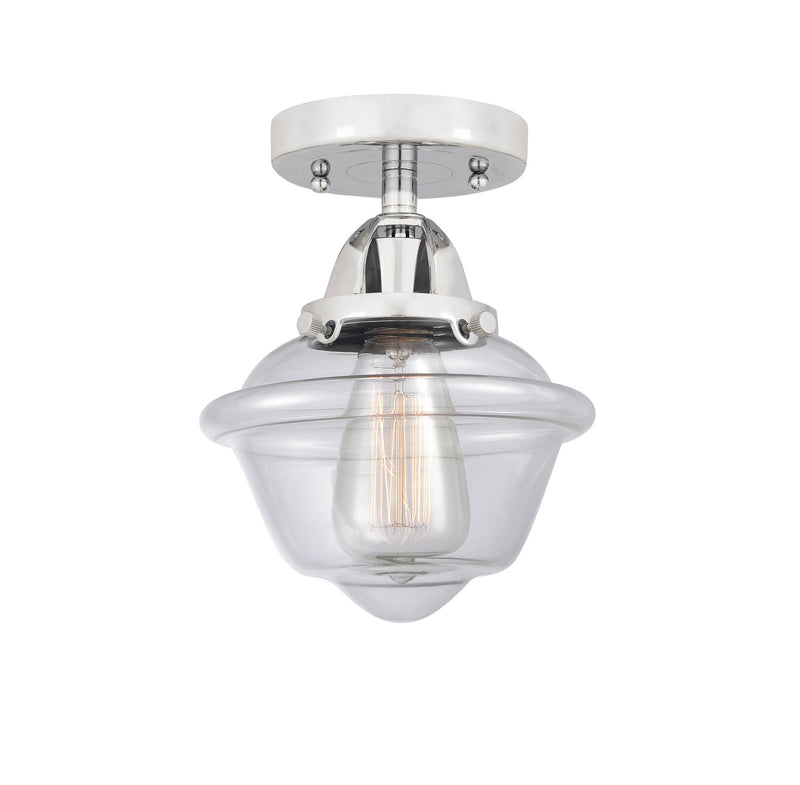 Innovations 288-1C-PC-G532 One Light Semi-Flush Mount, Polished Chrome