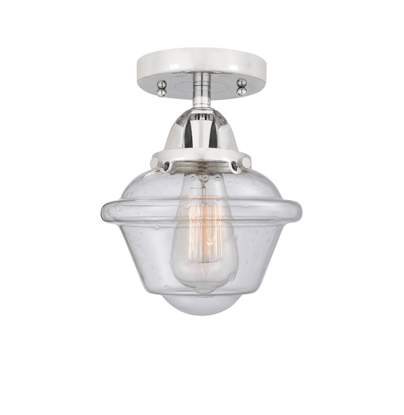 Innovations 288-1C-PC-G534 One Light Semi-Flush Mount, Polished Chrome