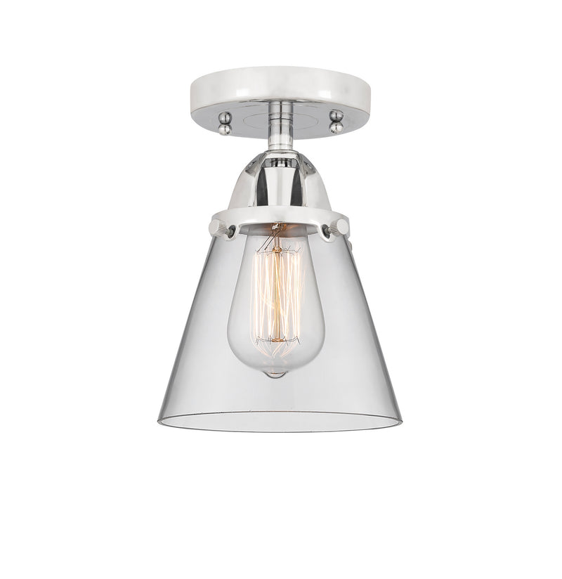Innovations 288-1C-PC-G62 One Light Semi-Flush Mount, Polished Chrome