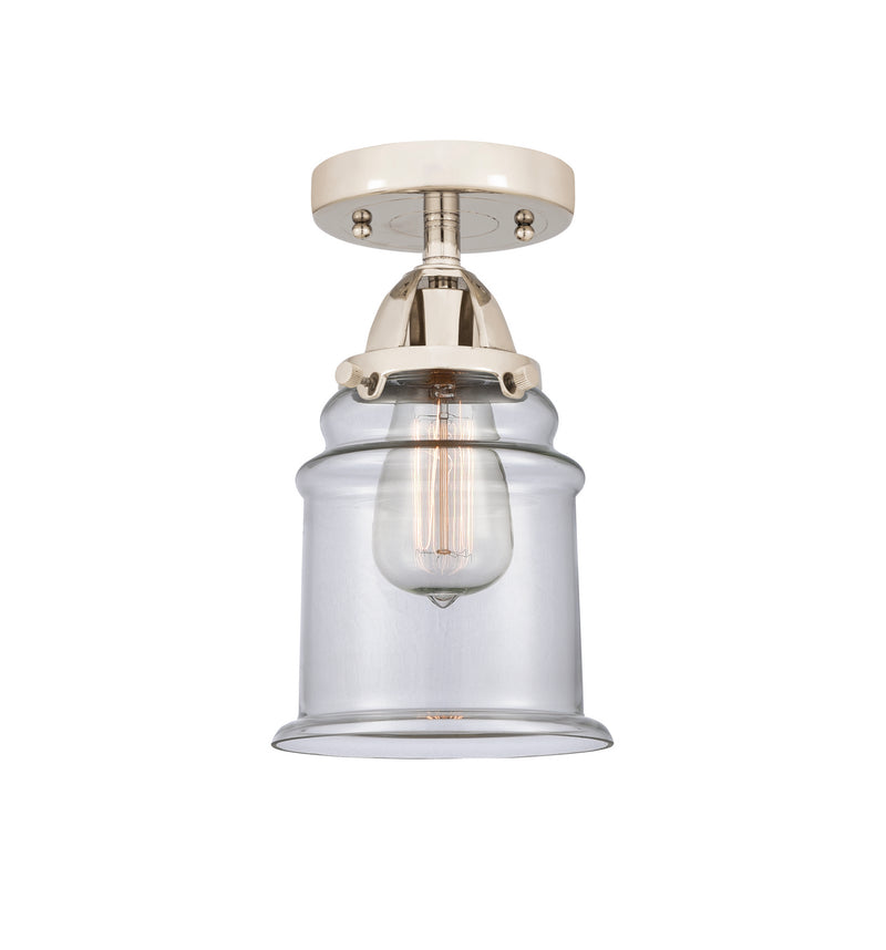 Innovations 288-1C-PN-G182 One Light Semi-Flush Mount, Polished Nickel