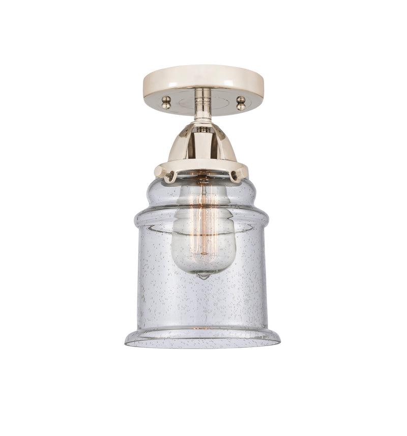 Innovations 288-1C-PN-G184 One Light Semi-Flush Mount, Polished Nickel