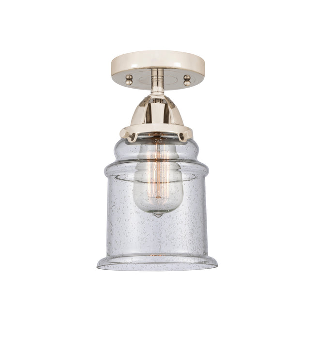 Innovations 288-1C-PN-G184 One Light Semi-Flush Mount, Polished Nickel