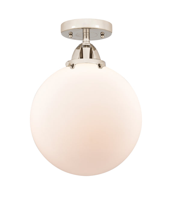 Innovations 288-1C-PN-G201-10 One Light Semi-Flush Mount, Polished Nickel