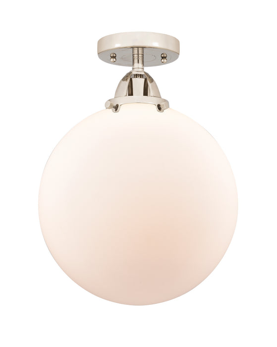Innovations 288-1C-PN-G201-12 One Light Semi-Flush Mount, Polished Nickel