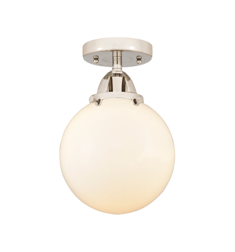 Innovations 288-1C-PN-G201-8 One Light Semi-Flush Mount, Polished Nickel