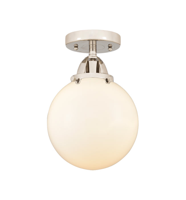 Innovations 288-1C-PN-G201-8 One Light Semi-Flush Mount, Polished Nickel