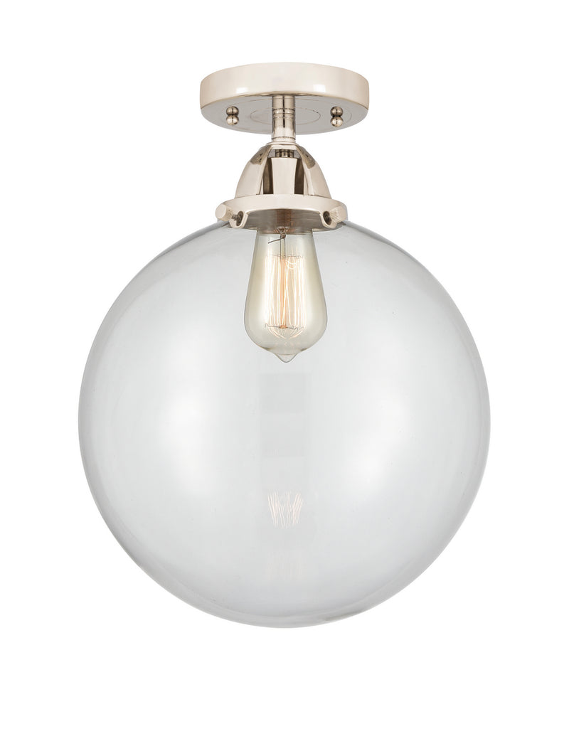 Innovations 288-1C-PN-G202-10 One Light Semi-Flush Mount, Polished Nickel