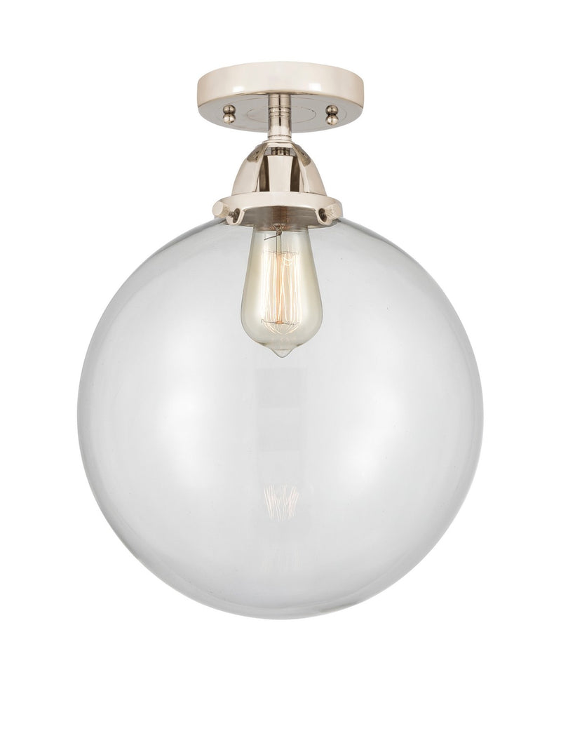 Innovations 288-1C-PN-G202-10-LED LED Semi-Flush Mount, Polished Nickel
