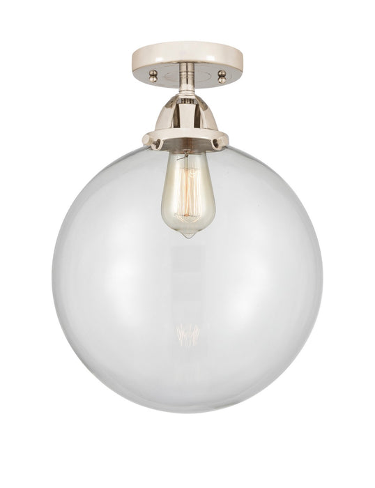Innovations 288-1C-PN-G202-10-LED LED Semi-Flush Mount, Polished Nickel