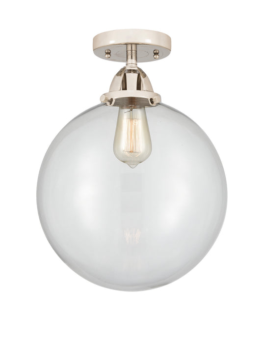 Innovations 288-1C-PN-G202-12 One Light Semi-Flush Mount, Polished Nickel