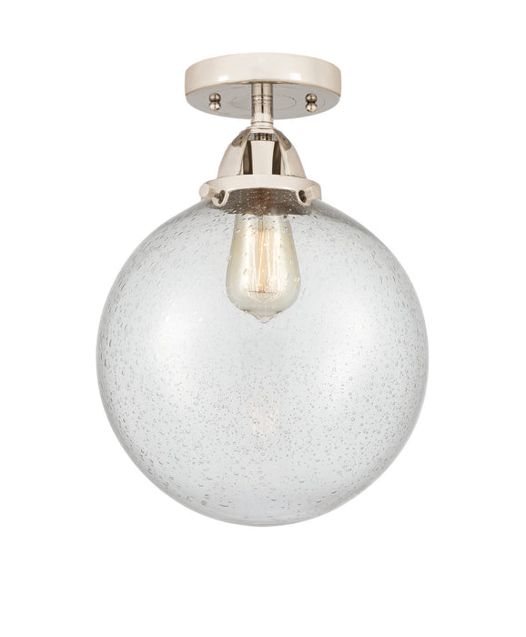 Innovations 288-1C-PN-G204-10 One Light Semi-Flush Mount, Polished Nickel