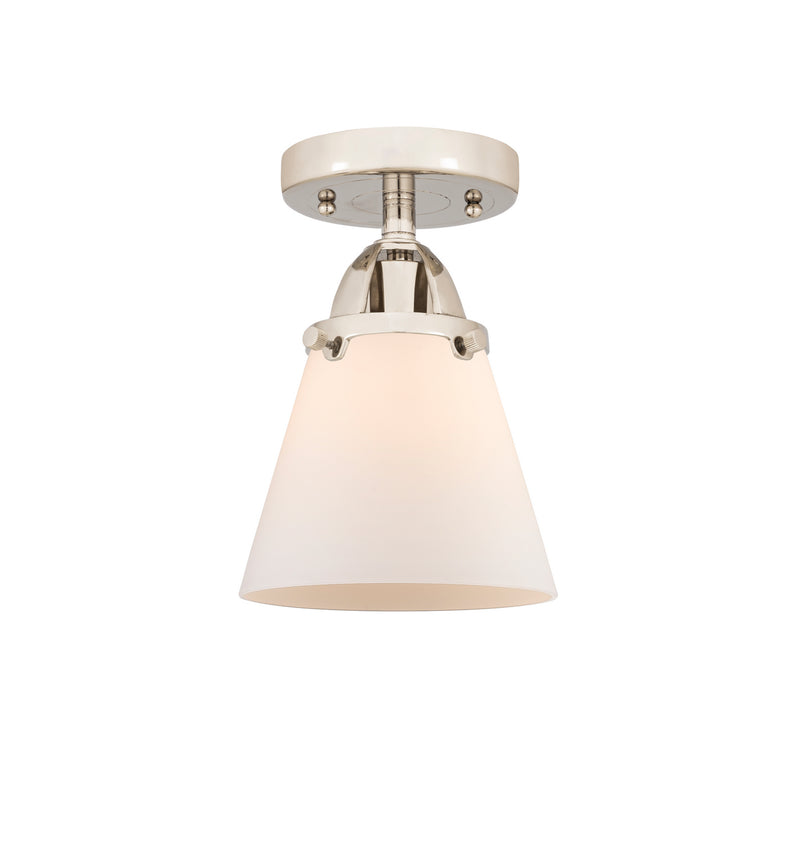 Innovations 288-1C-PN-G61 One Light Semi-Flush Mount, Polished Nickel