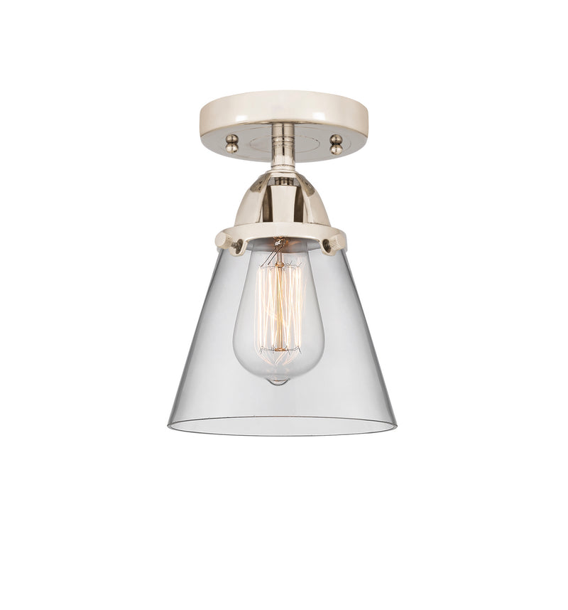 Innovations 288-1C-PN-G62 One Light Semi-Flush Mount, Polished Nickel