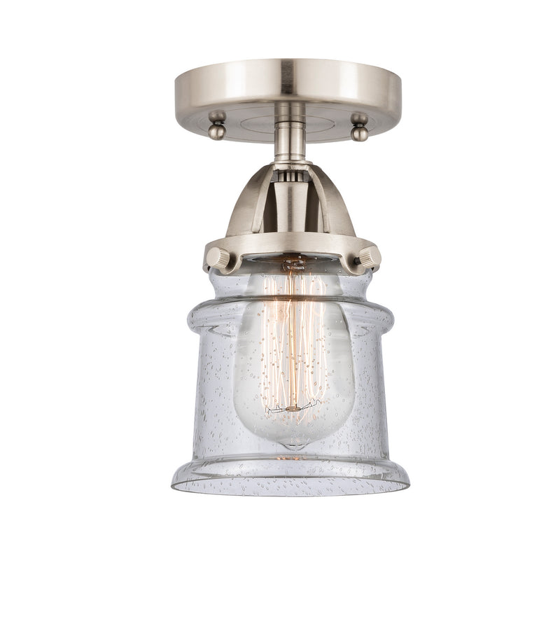 Innovations 288-1C-SN-G184S One Light Semi-Flush Mount, Brushed Satin Nickel